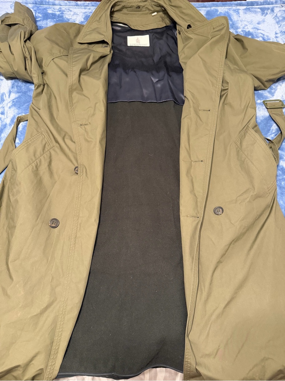 Vintage London Fog Olive Green Trench Coat